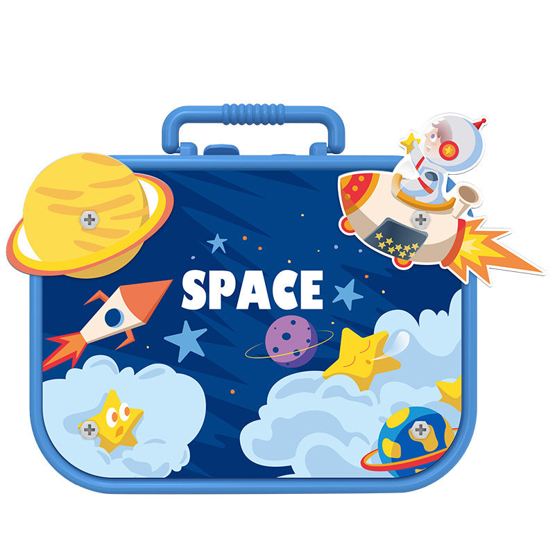 CraftyGo Montessori Portable Craft Kit for Kids Creative Learning and Play