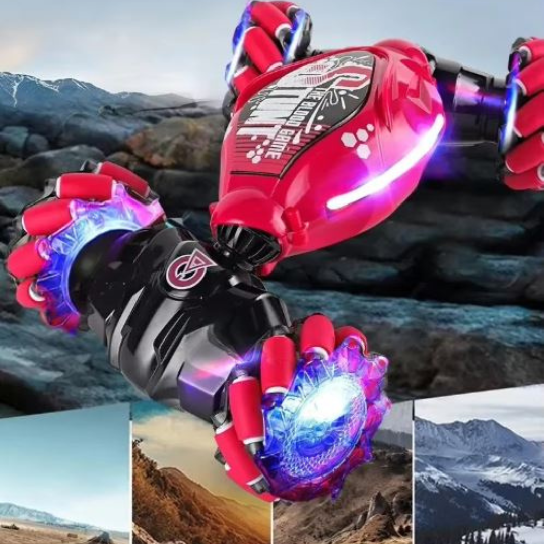 AirFlip Pro RC Stunt Car with Hand Gesture Control, 360° Spins & 4WD for Kids 6–14