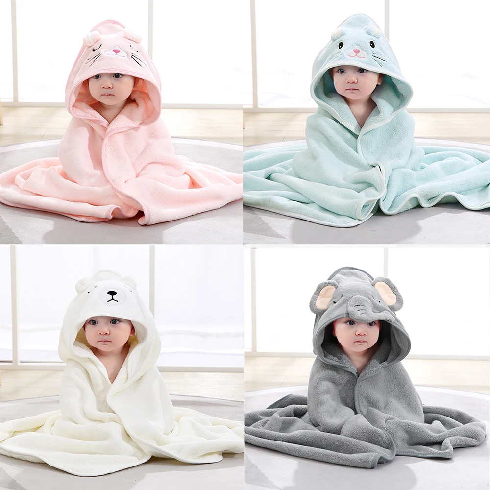SnuggleSoft Baby Hooded Bath Towel with Animal Design for Gentle Drying