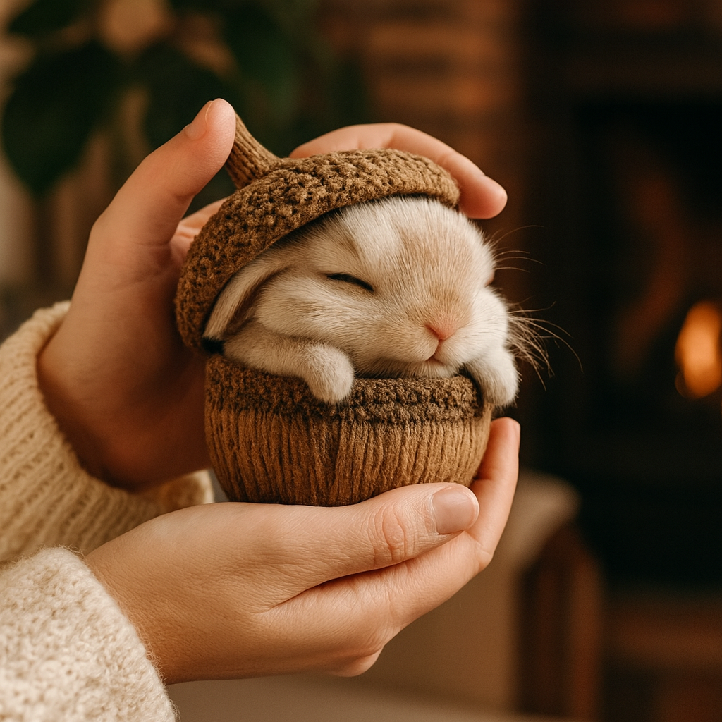 AcornBuddy Plush Woodland Acorn Character Toy, Soft Decorative Figure for Kids