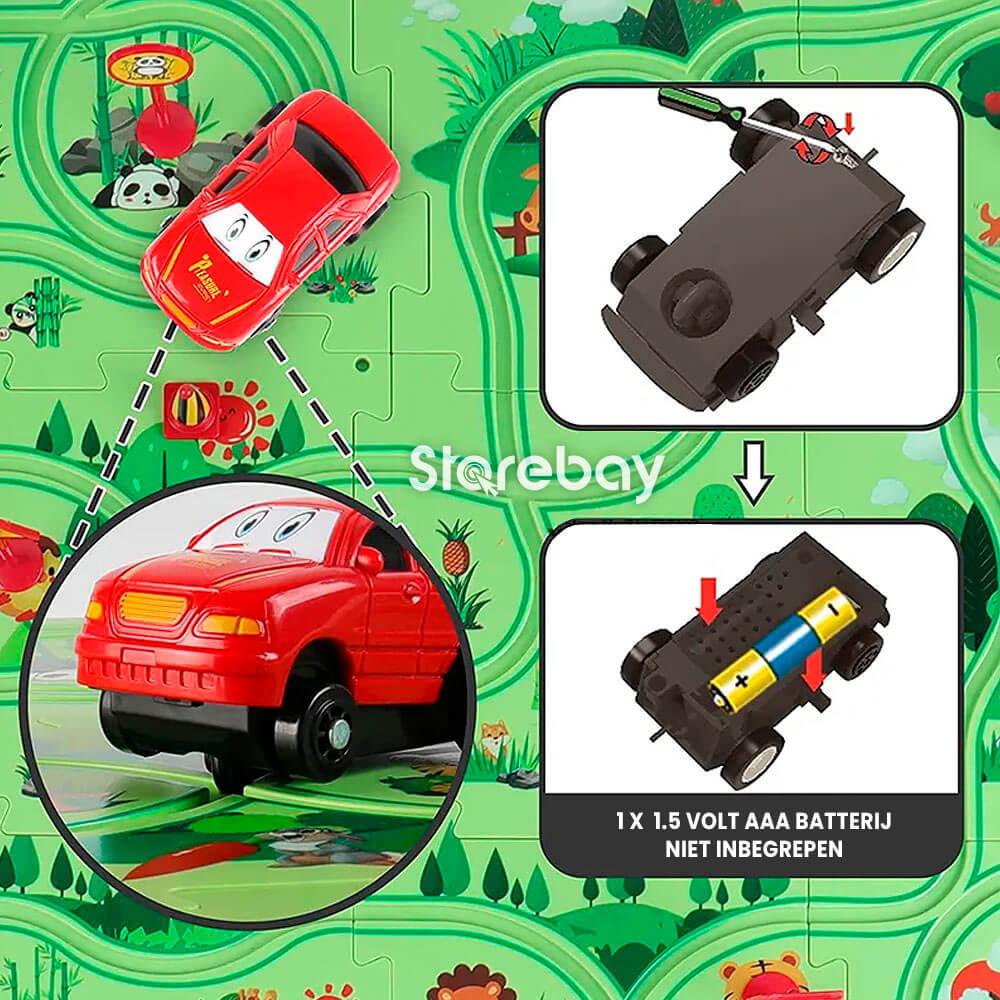 RaceTrack Puzzle Playset for Kids, Creative & Imaginative Building Toy Ages 3+