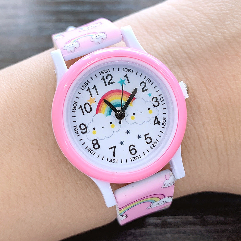 StarTime Rainbow Kids Watch – Colorful Learning Clock with Silicone Strap for Ages 3+