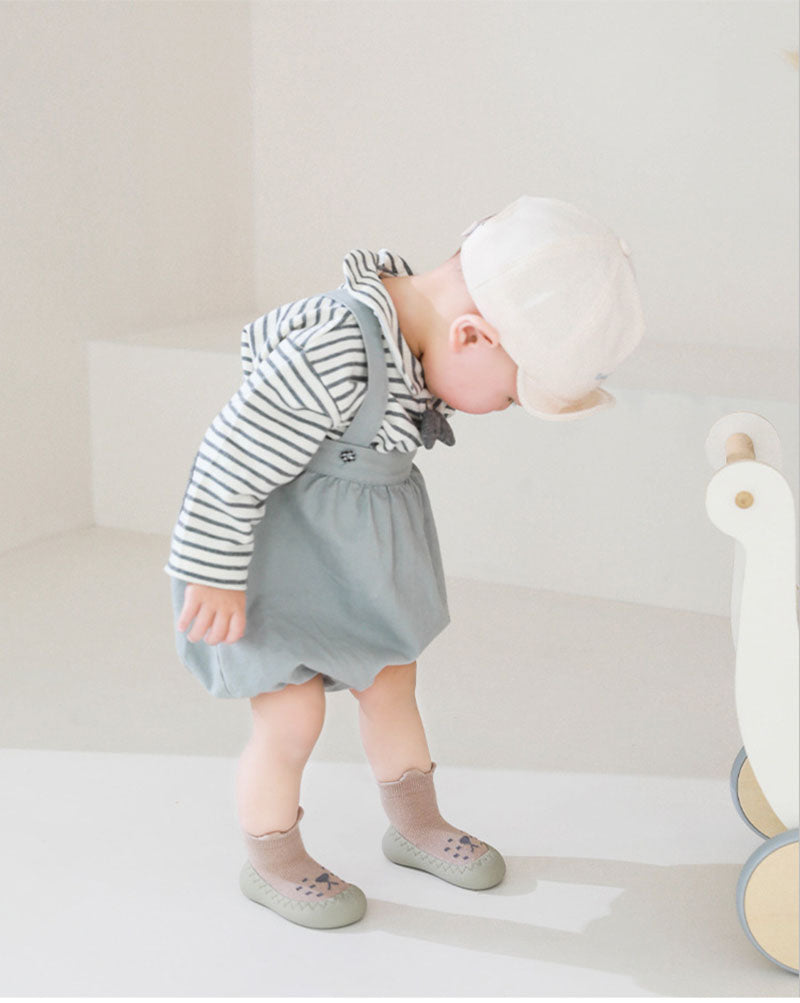 LittlePaws Baby Booties, Non-Slip Soft Sole Unisex First Shoes 0–3 Years