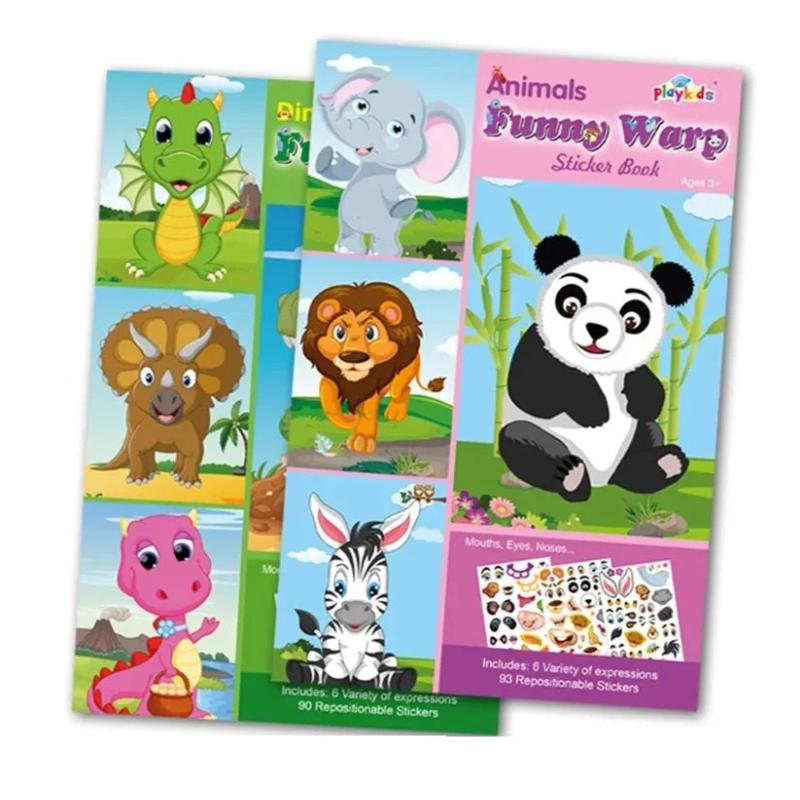 CreativeFun Kids Sticker Book, Reusable Activity & Craft Sticker Set