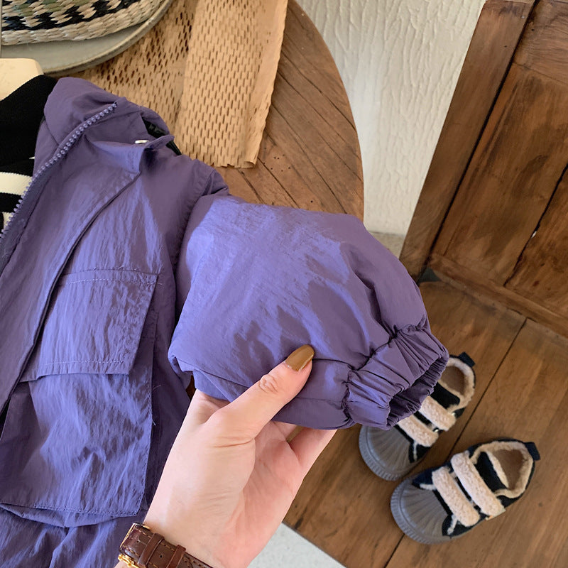 StormLite Hooded Windbreaker Jacket for Kids, Unisex Polyester (Ages 0–6)