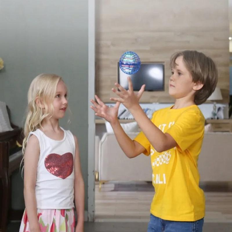 SkySpin Magic Flying Ball Toy, LED Boomerang Hover Orb for Indoor & Outdoor Play