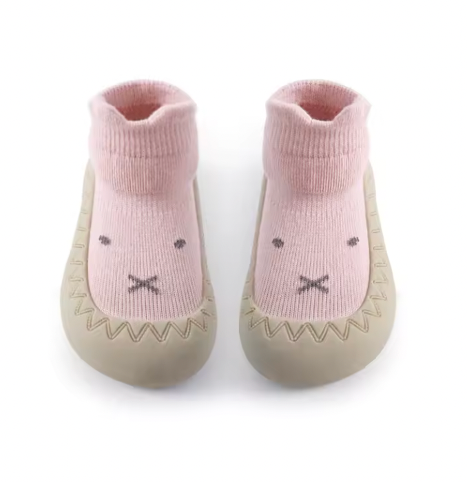 LittlePaws Baby Booties, Non-Slip Soft Sole Unisex First Shoes 0–3 Years