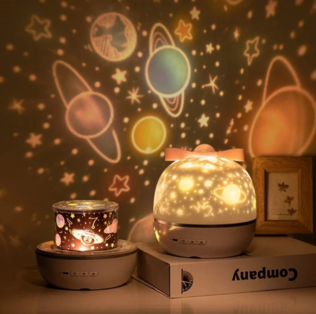 DreamOrbit Kids Galaxy Projection Night Light for Calming Sleep and Bedtime Comfort
