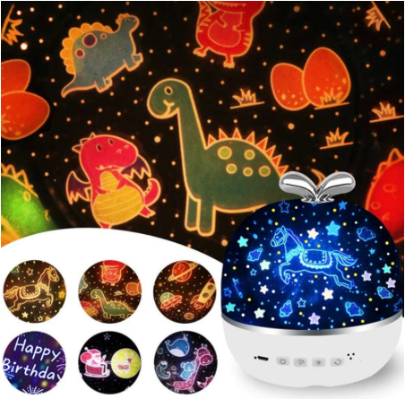 DreamOrbit Kids Galaxy Projection Night Light for Calming Sleep and Bedtime Comfort