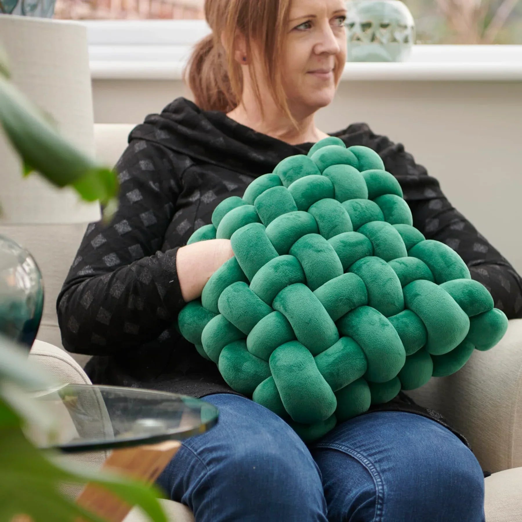 CalmiKnot Weighted Sensory Support Pillow for Deep Pressure Comfort and Relaxation