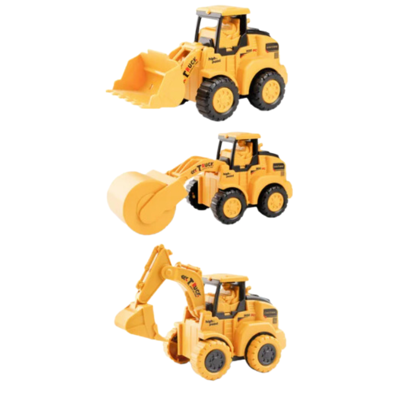BuildZone Interactive Construction Vehicle Toy Set for Kids Creative Play