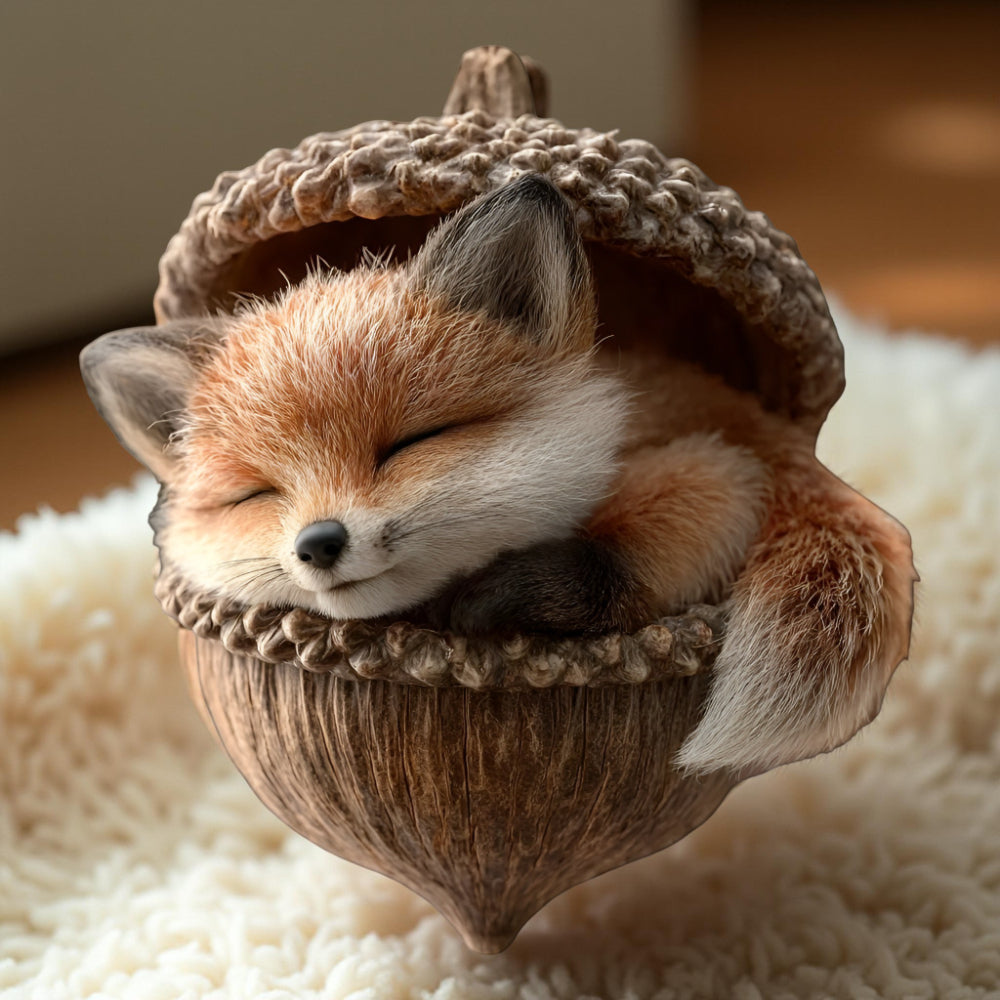 AcornBuddy Plush Woodland Acorn Character Toy, Soft Decorative Figure for Kids