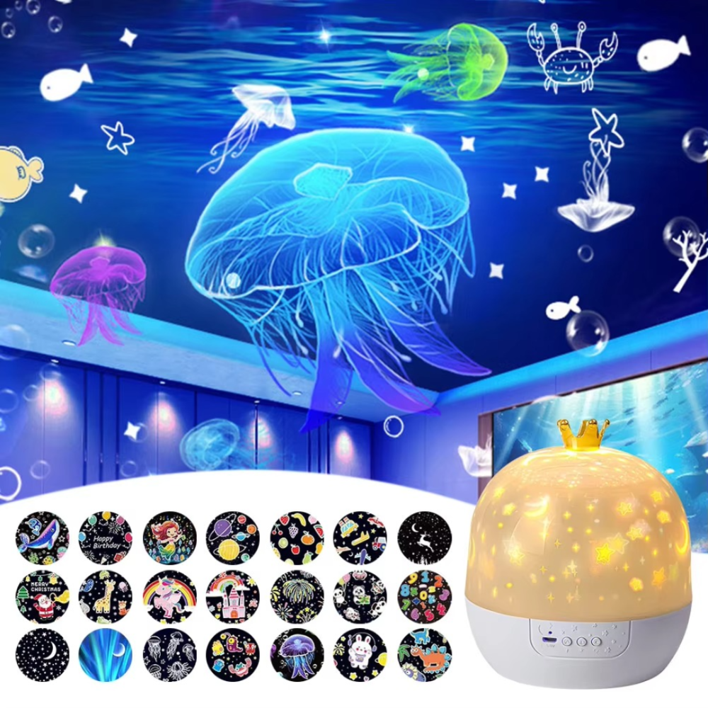 DreamGlow Star Projector Night Light for Kids Bedroom with Soothing Galaxy Effects
