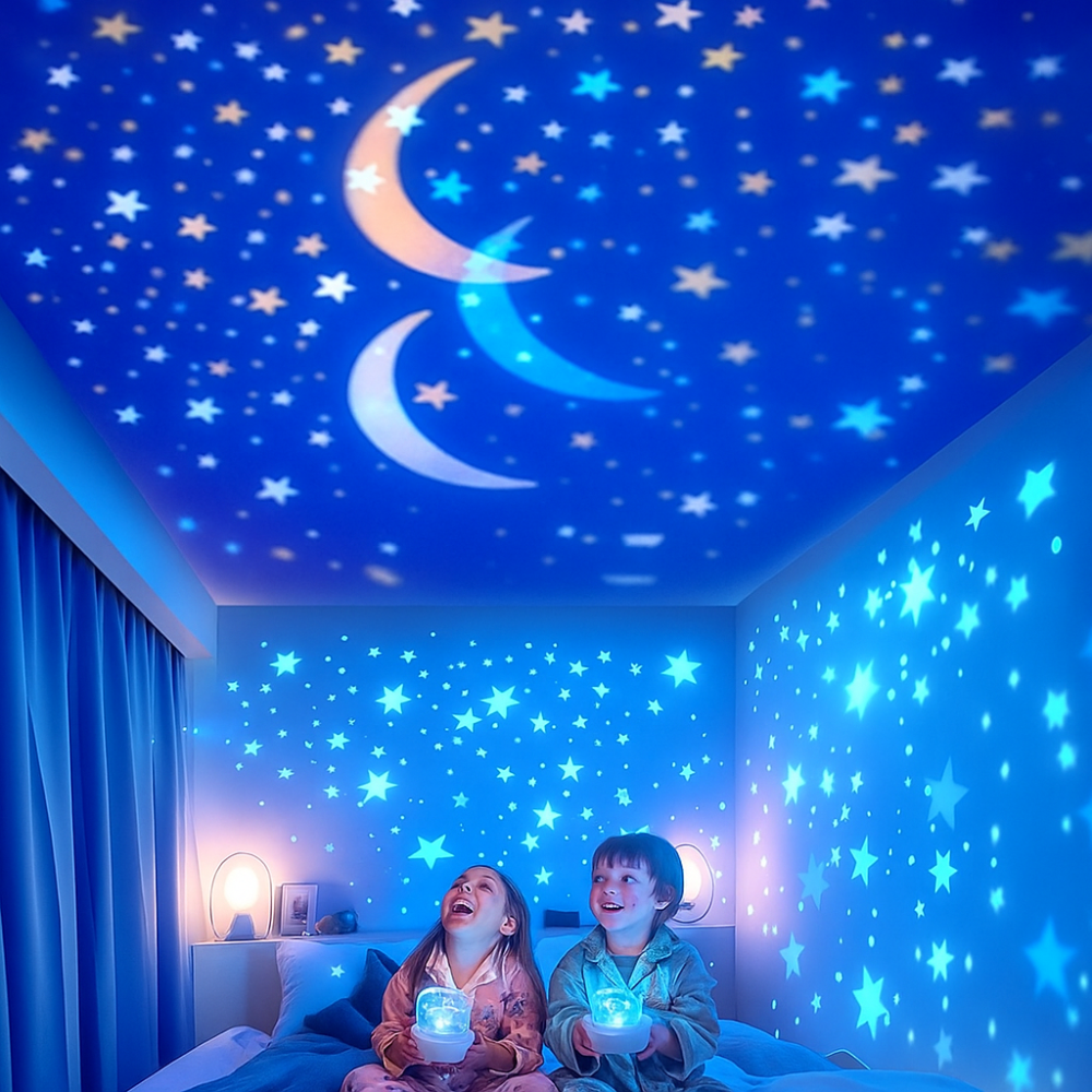 DreamGlow Star Projector Night Light for Kids Bedroom with Soothing Galaxy Effects