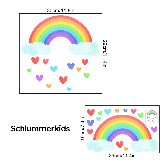 DreamGlow Glow-in-the-Dark Wall Stickers, Soothing Nighttime Room Décor for Kids