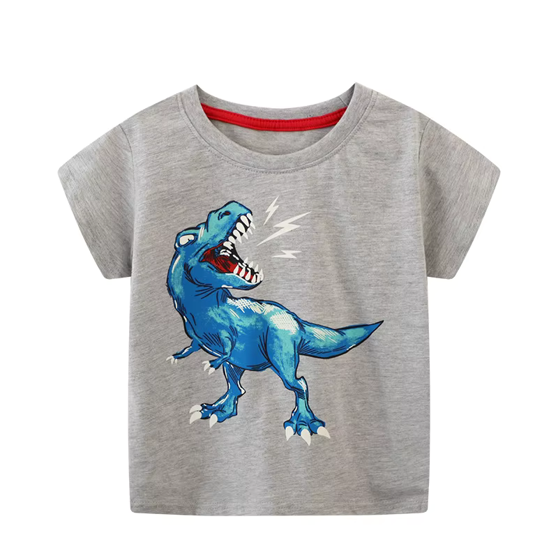 DinoGlow Kids Glow-in-the-Dark Dinosaur T-Shirt, Fun Graphic Tee for Boys & Girls