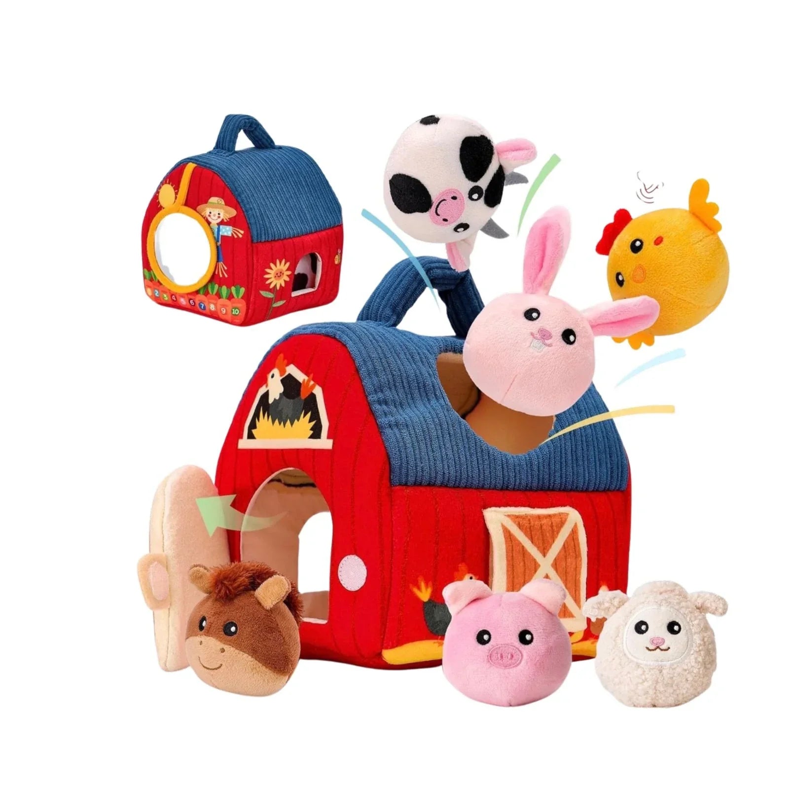 FarmFriends Soft Farm Playset for Toddlers with Plush Animals and Imaginative Play