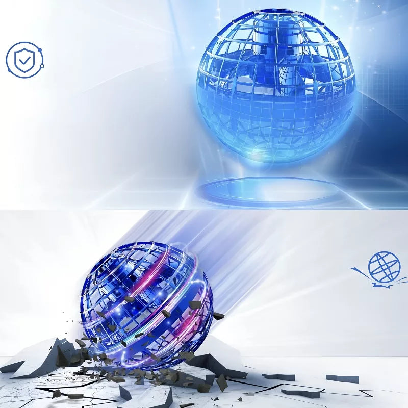 AeroSpin Flying Ball Boomerang Magic Orb Toy with LED Lights