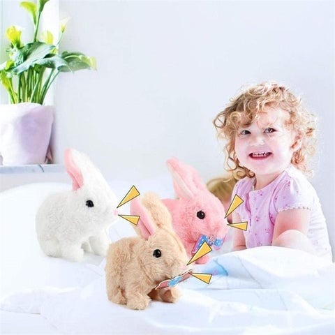 BunnyJoy Interactive Plush Bunny Toy with Sounds and Movement for Kids