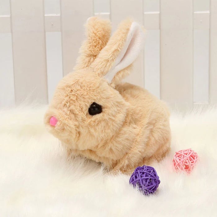 BunnyJoy Interactive Plush Bunny Toy with Sounds and Movement for Kids