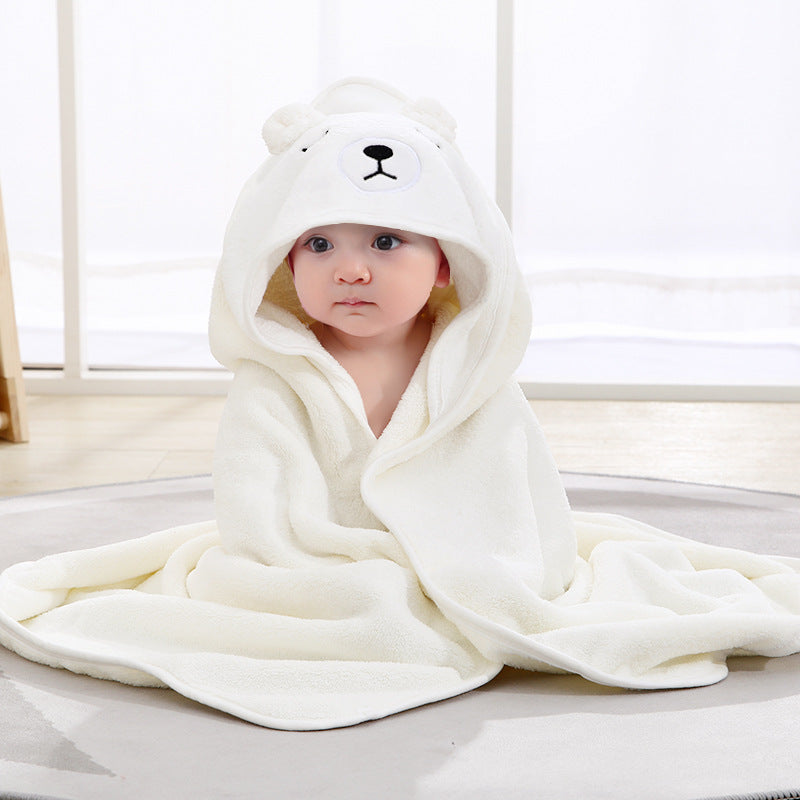 SnuggleSoft Baby Hooded Bath Towel with Animal Design for Gentle Drying