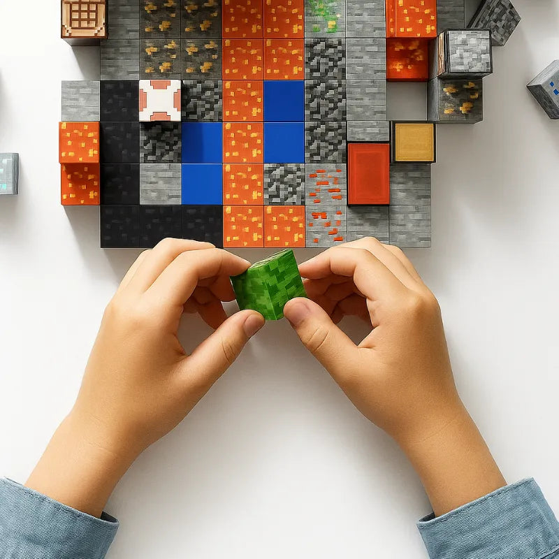 BlockCraft Magnetic Building Block Construction Toy Set for Kids STEM Play