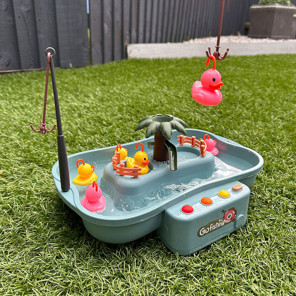 DuckCatch Pro Kids Fishing Water Play Table Toy for Motor Skills and Interactive Fun