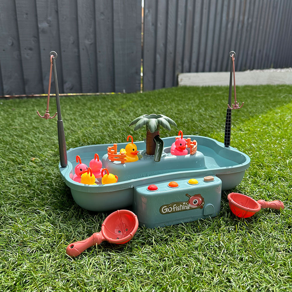 DuckCatch Pro Kids Fishing Water Play Table Toy for Motor Skills and Interactive Fun