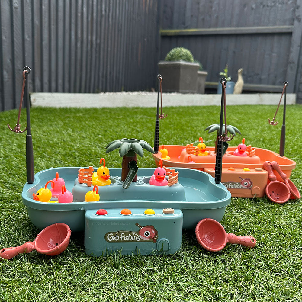 DuckCatch Pro Kids Fishing Water Play Table Toy for Motor Skills and Interactive Fun