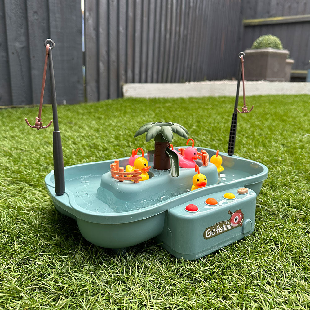 DuckCatch Pro Kids Fishing Water Play Table Toy for Motor Skills and Interactive Fun