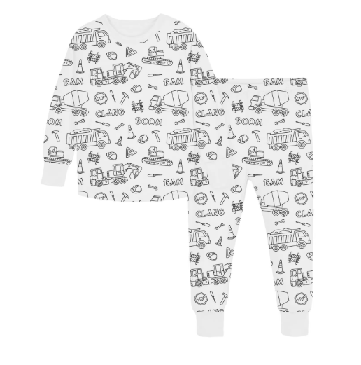 DreamDoodle Colorable Pajamas for Kids – Washable Creative Sleepwear Set
