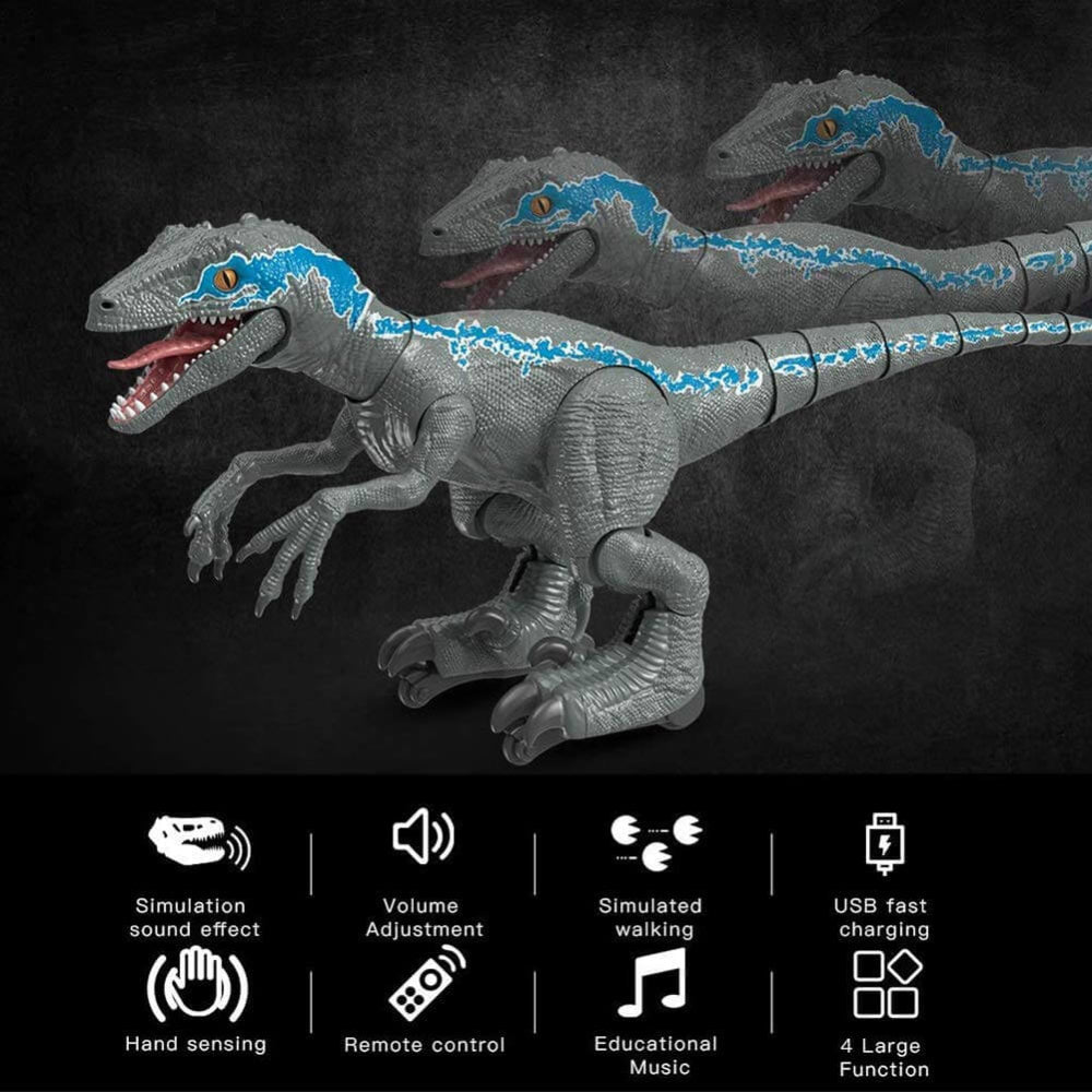 RexRover RC Dinosaur Toy, Realistic Walking & Roaring Remote Control Model for Kids