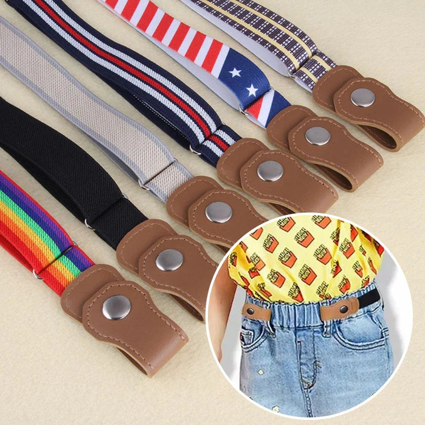 FlexiFit Kids Elastic Belt for Comfortable Adjustable Fit Without Buckles