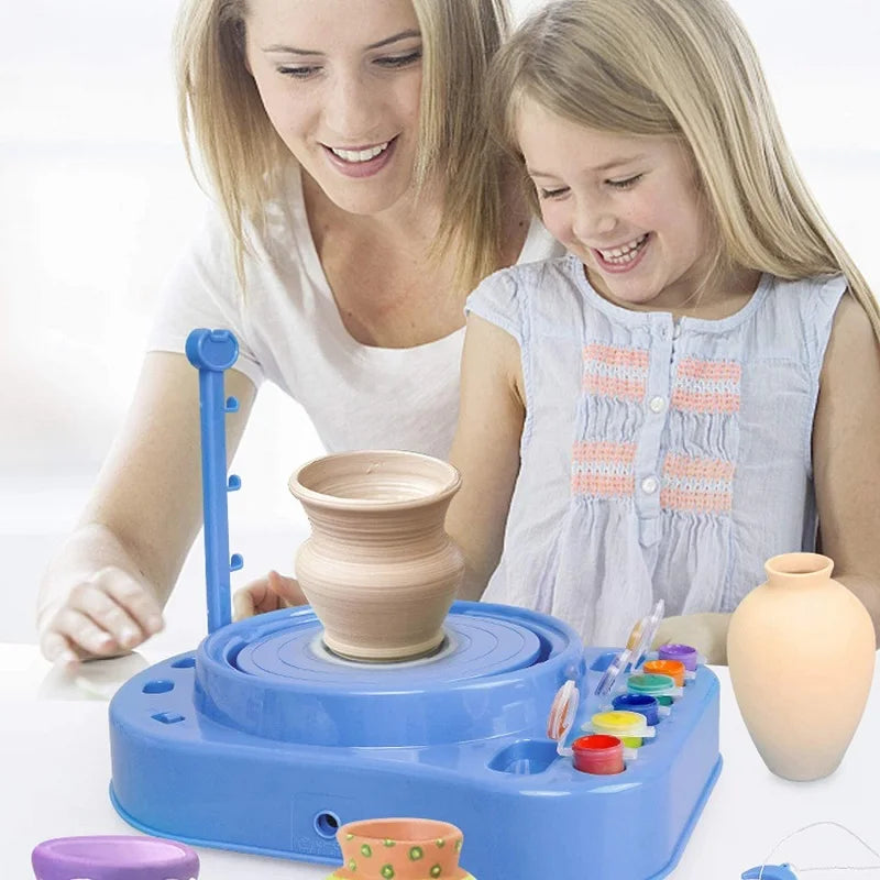 ClayCraft Kids Pottery Wheel Set for Children Creative Art Play