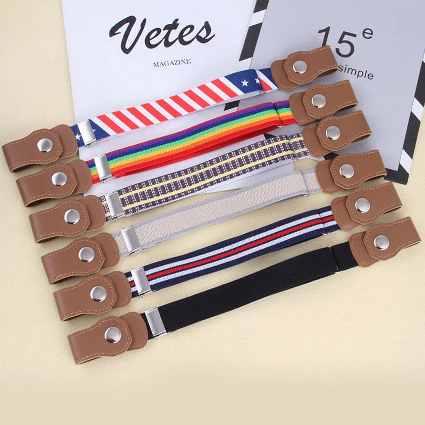 FlexiFit Kids Elastic Belt for Comfortable Adjustable Fit Without Buckles