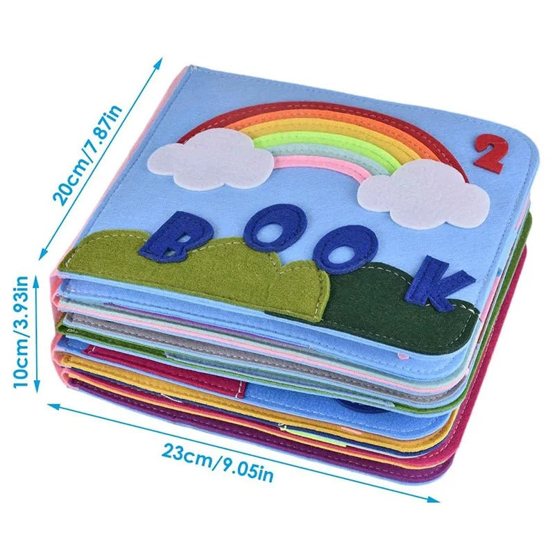 SoftSkills Interactive Felt Busy Book Fine Motor Learning Toy for Kids