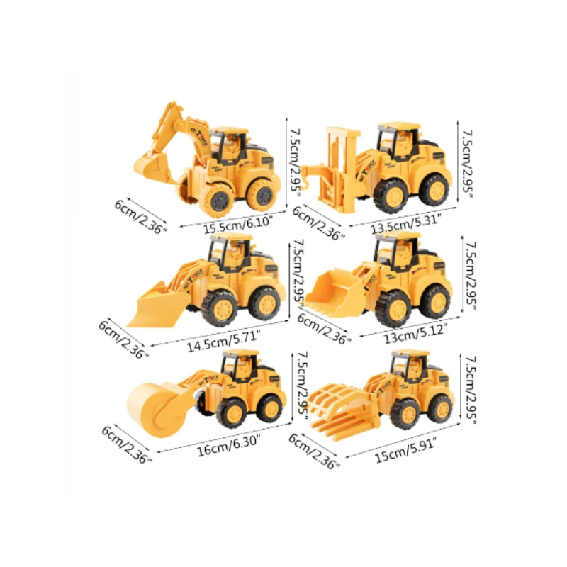 BuildZone Interactive Construction Vehicle Toy Set for Kids Creative Play