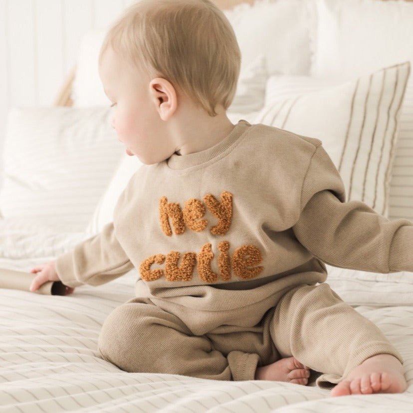 SnuggleHello Baby Outfit Set with Cozy Sweatshirt and Pants for Everyday Comfort
