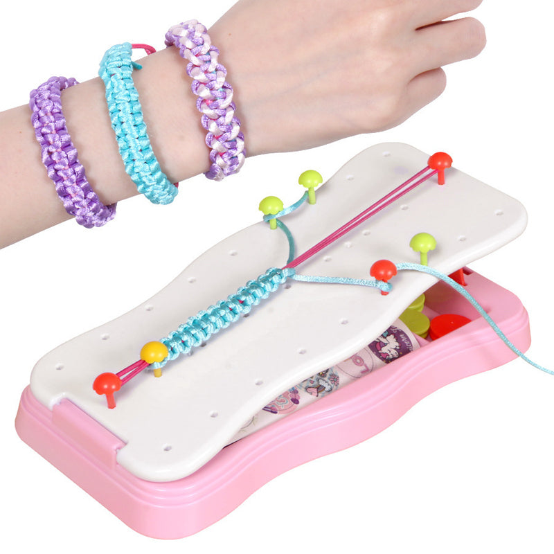 BraidCraft DIY Rope Bracelet Braiding Kit, Creative Jewelry Making Set for Kids