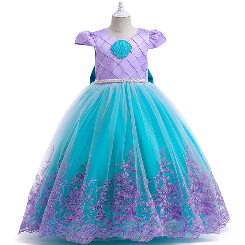 MermaGlow Light-Up Princess Dress for Kids, Mermaid Costume with Accessories