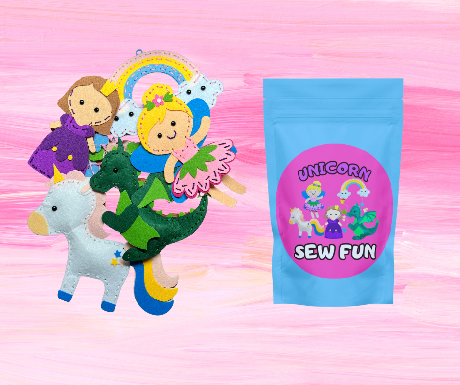FeltFun Kids DIY Animal Sewing Kit for Creative Craft and Fine Motor Skills