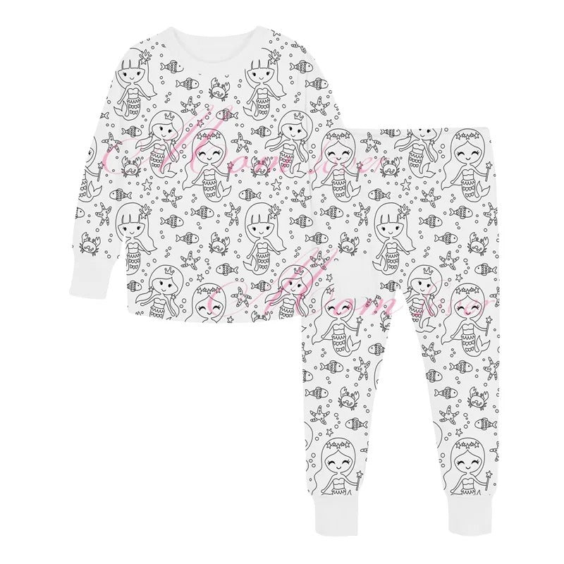 DreamDoodle Colorable Pajamas for Kids – Washable Creative Sleepwear Set