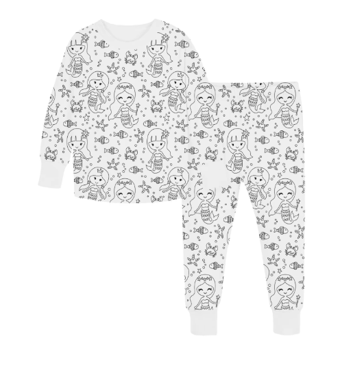 DreamDoodle Colorable Pajamas for Kids – Washable Creative Sleepwear Set